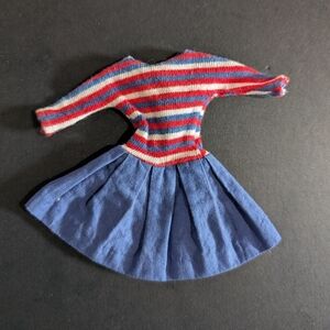 Vtg Barbie Skipper Ship Ahoy Dress Nautical 1960's Mattel